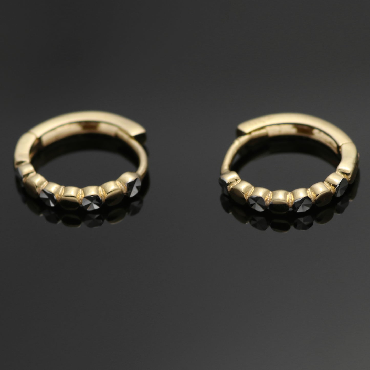 ARPAŞ 14k Bicolor Gold Earrings Hoop Earrings