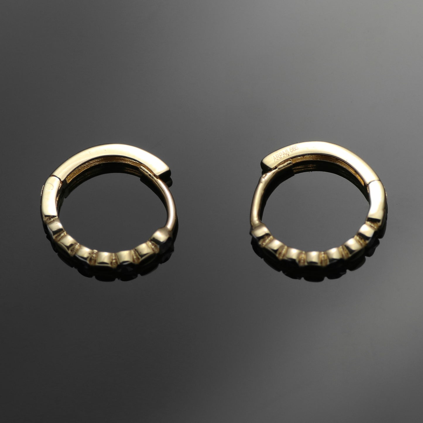 ARPAŞ 14k Bicolor Gold Earrings Hoop Earrings