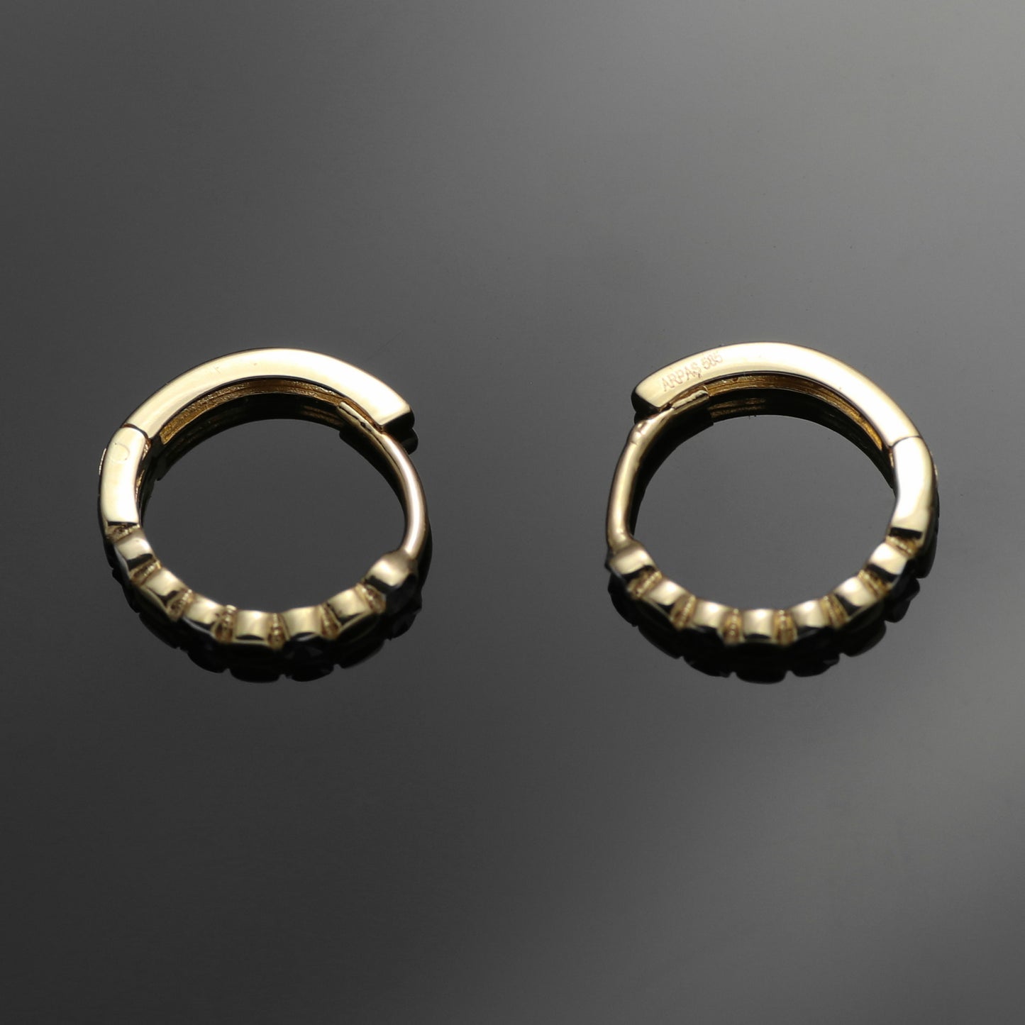 ARPAŞ 14k Bicolor Gold Earrings Hoop Earrings 