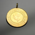 22k Gelbgold Münze Atatürk Piaster
