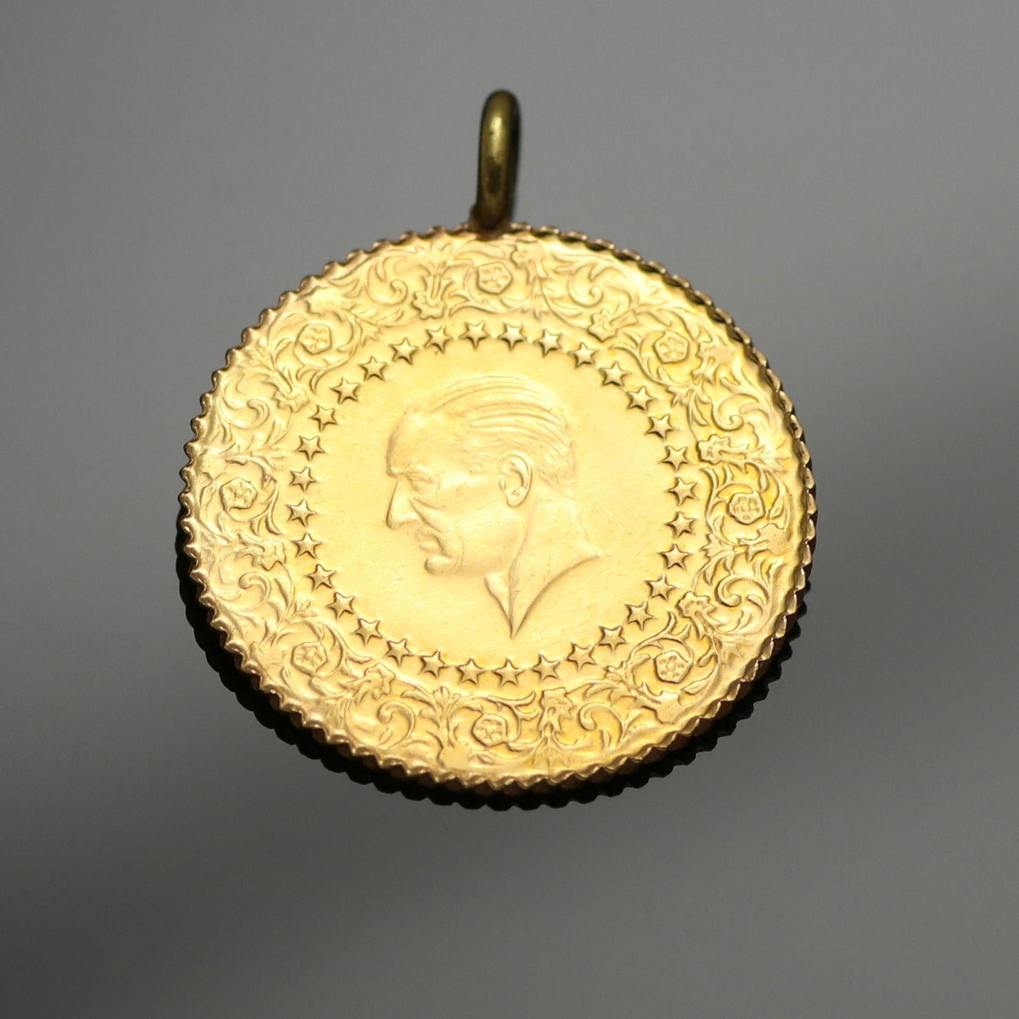 22k yellow gold coin Atatürk Piaster 