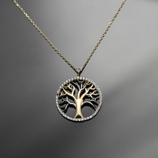 14k Yellow Gold Necklace &amp; Pendant Life 