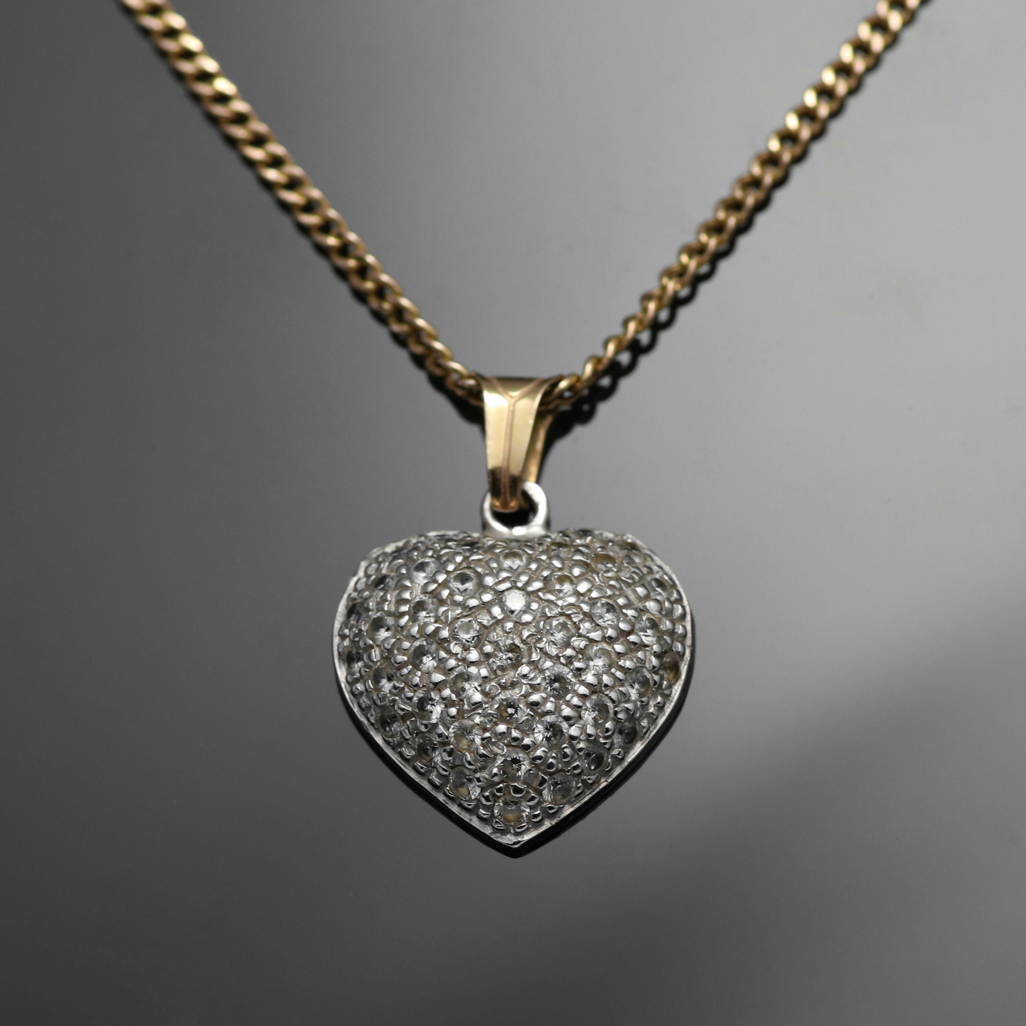 14k Gelbgold Halskette & Anhänger Herz
