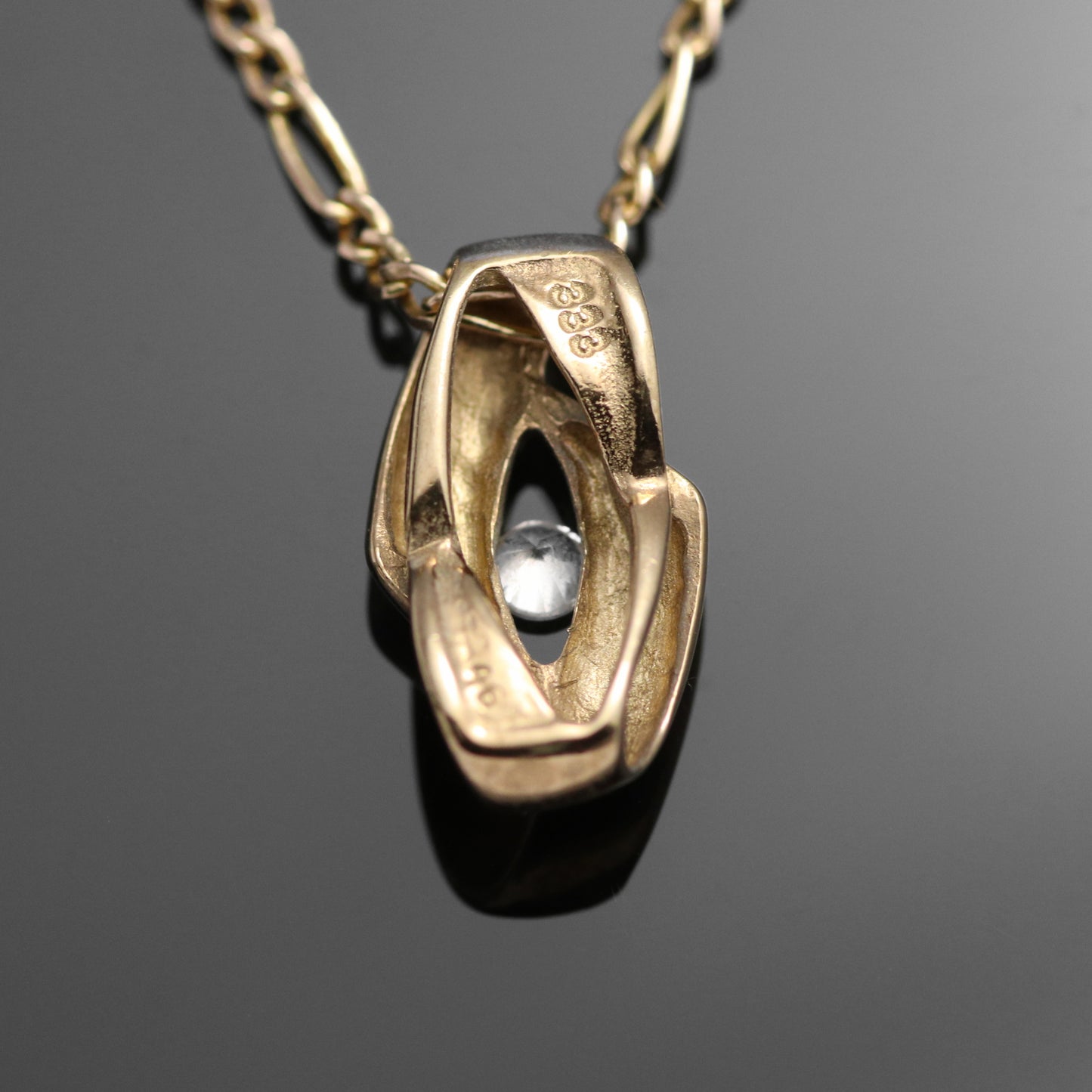 14k Tricolor Gold Necklace &amp; Pendant Infinity 