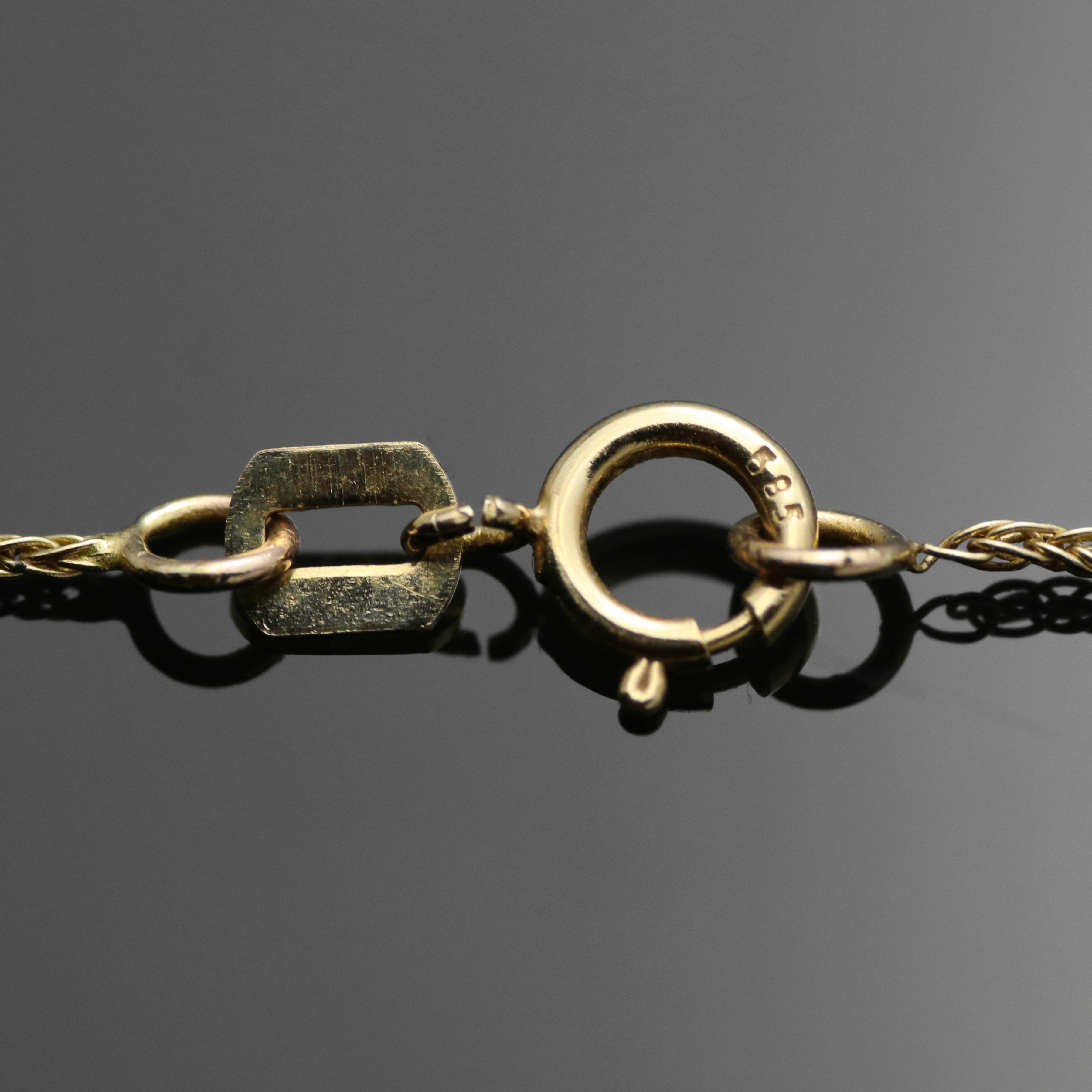 14k yellow gold necklace 