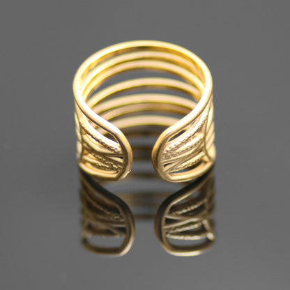 18k Gold Plated Ladies Ring Adjustable Fashion Jewelry Salima 