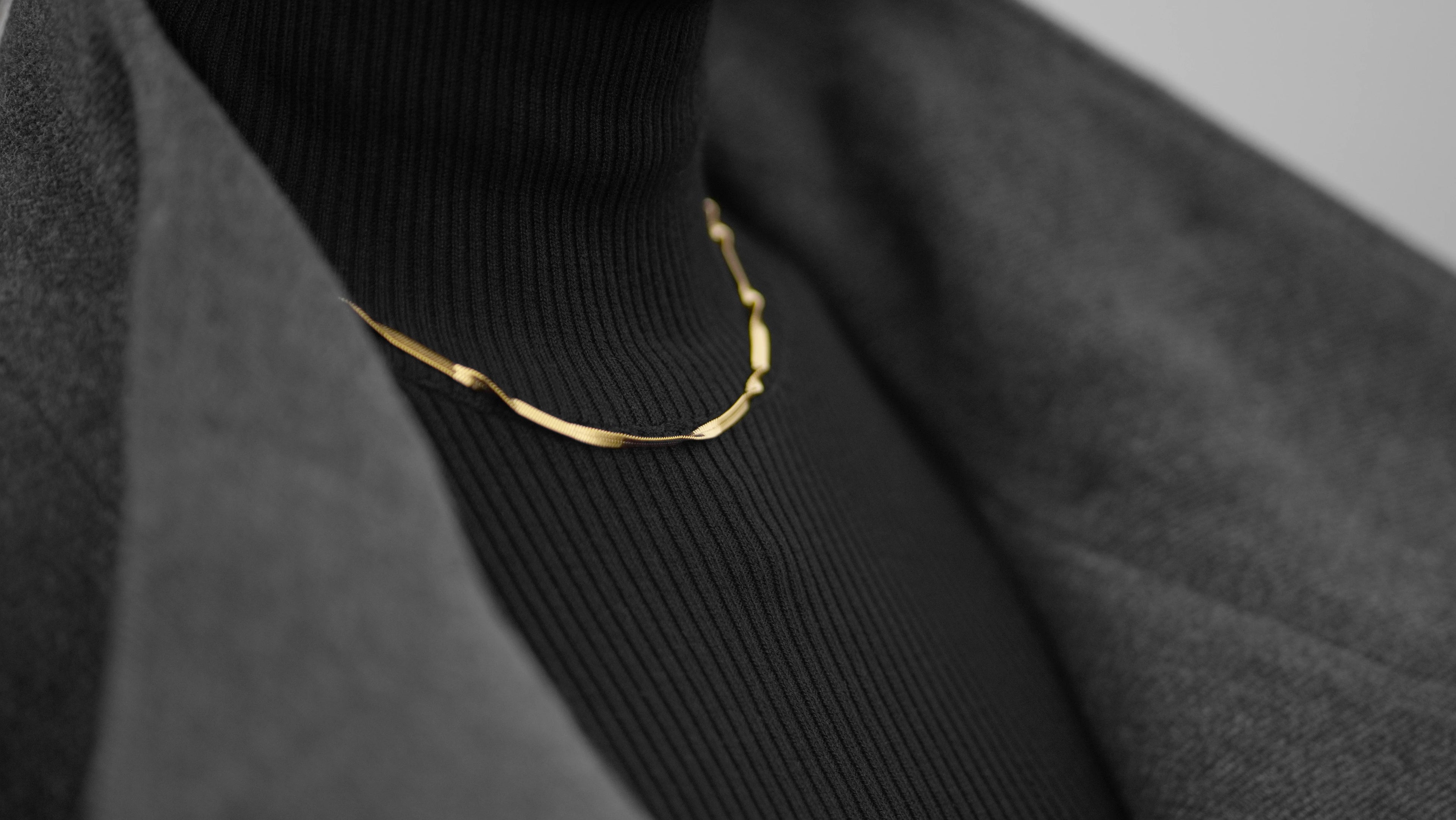 18k vergoldete Twist Flat Halskette